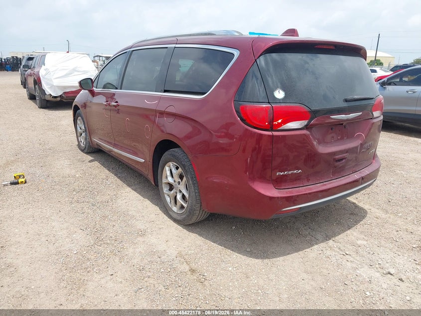 Vin: 2c4rc1gg2hr603475, lot: 45920230, chrysler pacifica limited 20173