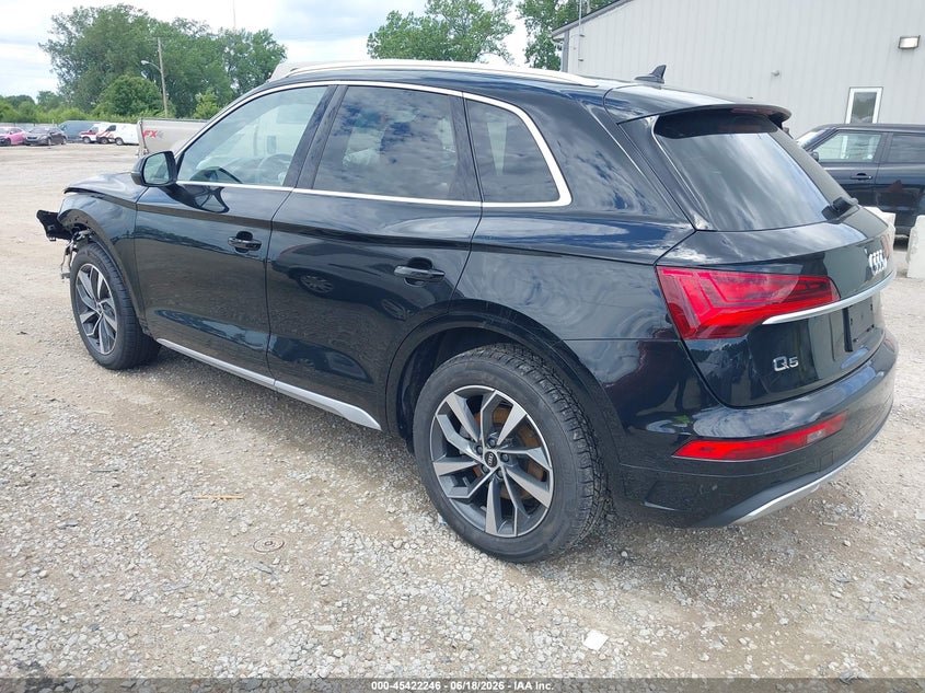 Vin: wa1aaafy0m2090338, lot: 45920297, audi q5 premium 45 tfsi quattro s tronic 20213