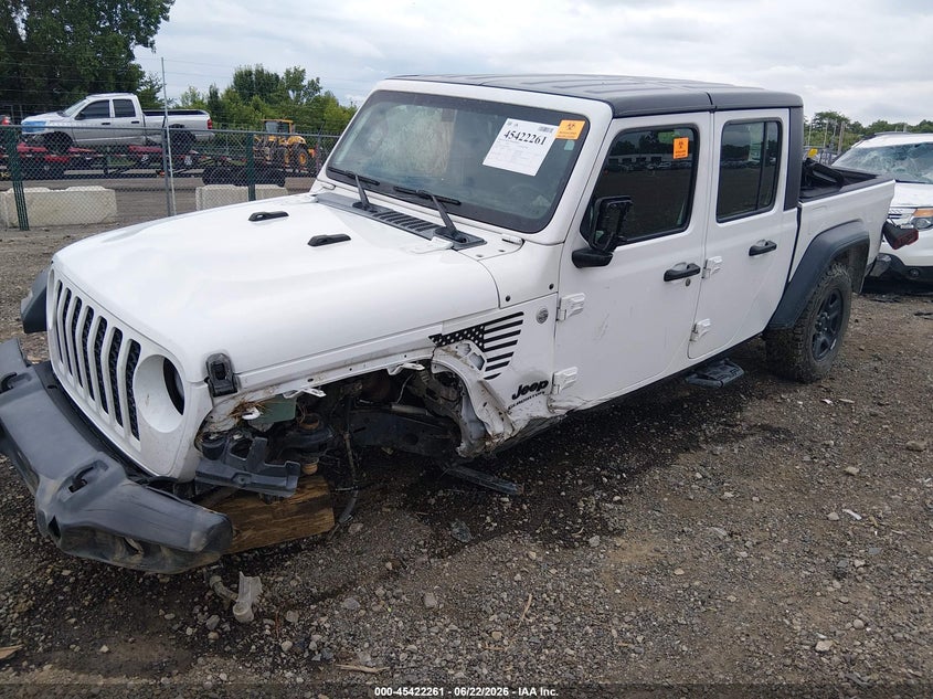 Vin: 1c6hjtag0ll164940, lot: 45920312, jeep gladiator sport 4x4 20202