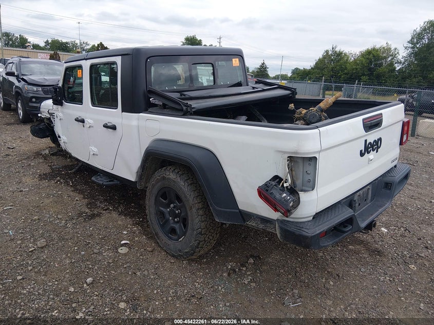 Vin: 1c6hjtag0ll164940, lot: 45920312, jeep gladiator sport 4x4 20203