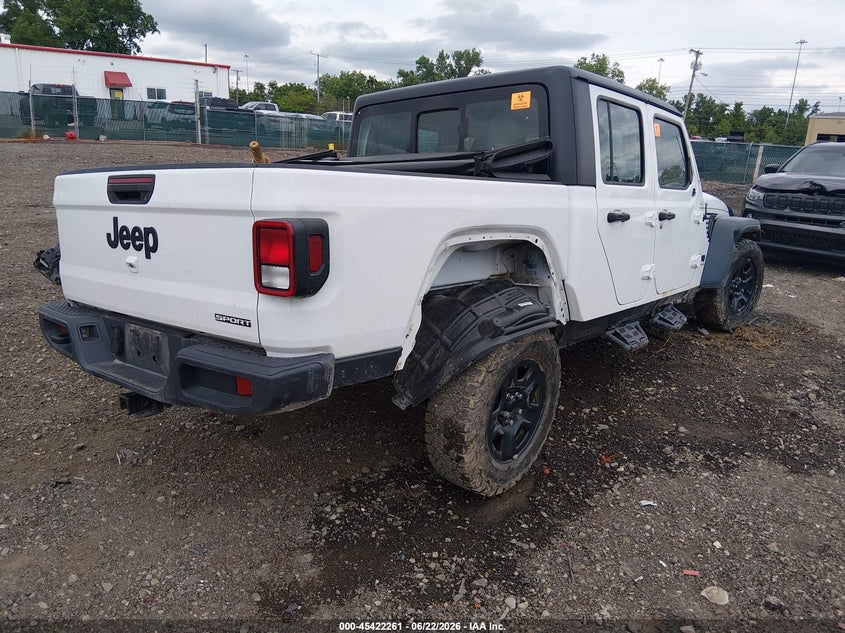 Vin: 1c6hjtag0ll164940, lot: 45920312, jeep gladiator sport 4x4 20204