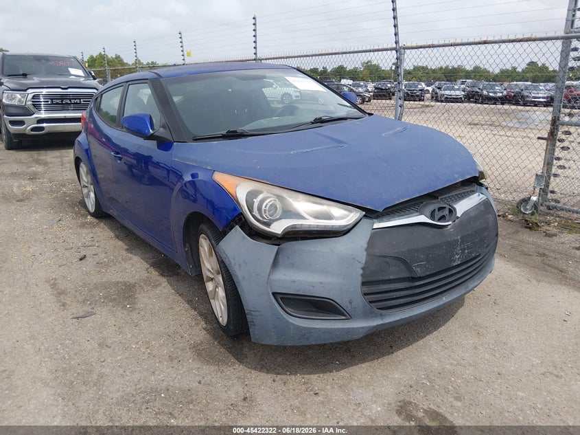 Vin: kmhtc6adxcu072325, lot: 45920373, hyundai veloster base w/black 20121