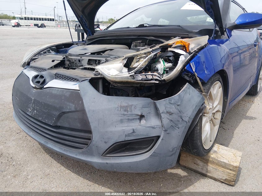 2012 Hyundai Veloster Base W/Black VIN: KMHTC6ADXCU072325 Lot: 45422322