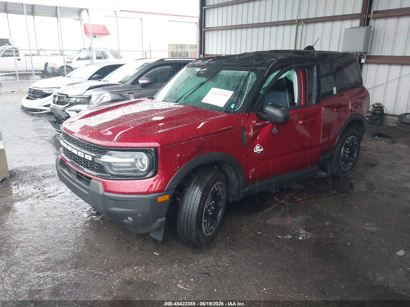 Vin: 3fmcr9cn3sre14838, lot: 45920436, ford bronco sport outer banks 20252