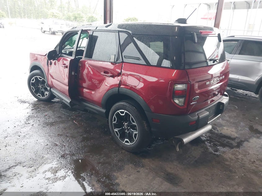 Vin: 3fmcr9cn3sre14838, lot: 45920436, ford bronco sport outer banks 20253