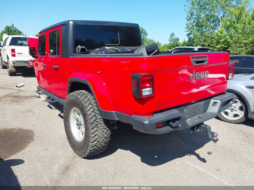 Vin: 1c6hjtag1nl141623, lot: 45920471, jeep gladiator altitude 4x4 20223