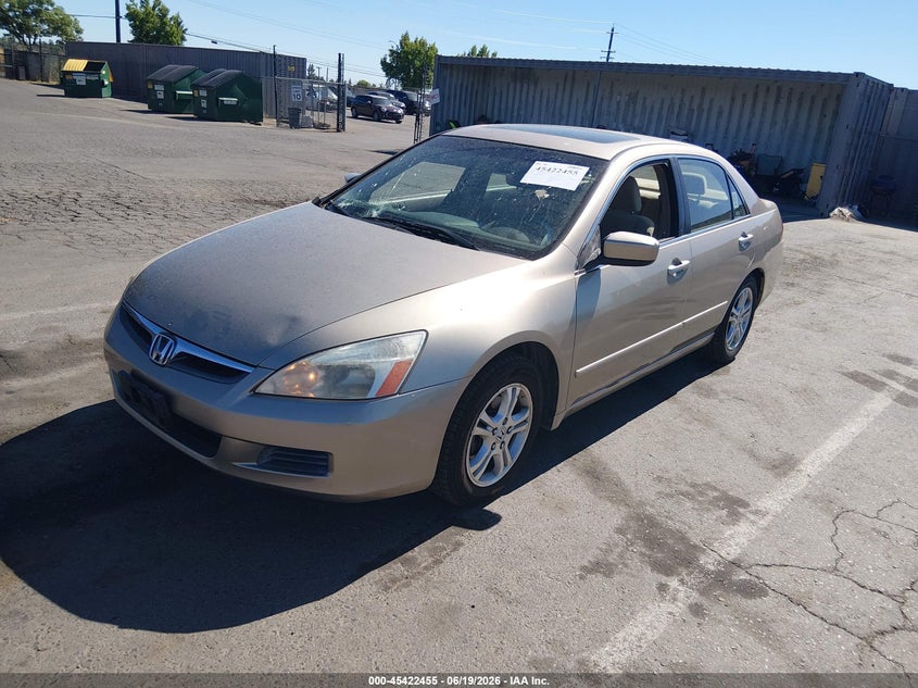 2007 Honda Accord 2.4 Ex JHMCM56767C003446 photo 1