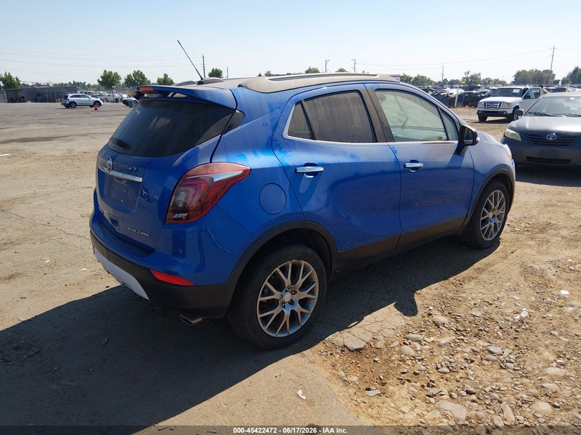 Vin: kl4cj1sb3hb071735, lot: 45920522, buick encore sport touring 20174