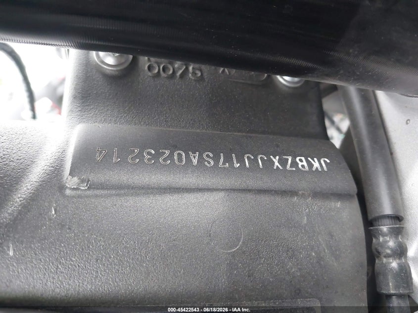 2025 Kawasaki Zx636 K VIN: JKBZXJJ17SA023214 Lot: 45422543
