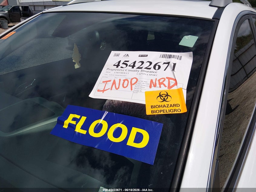 2014 Chevrolet Captiva Sport Fleet Lt VIN: 3GNAL3EK4ES662825 Lot: 45422671