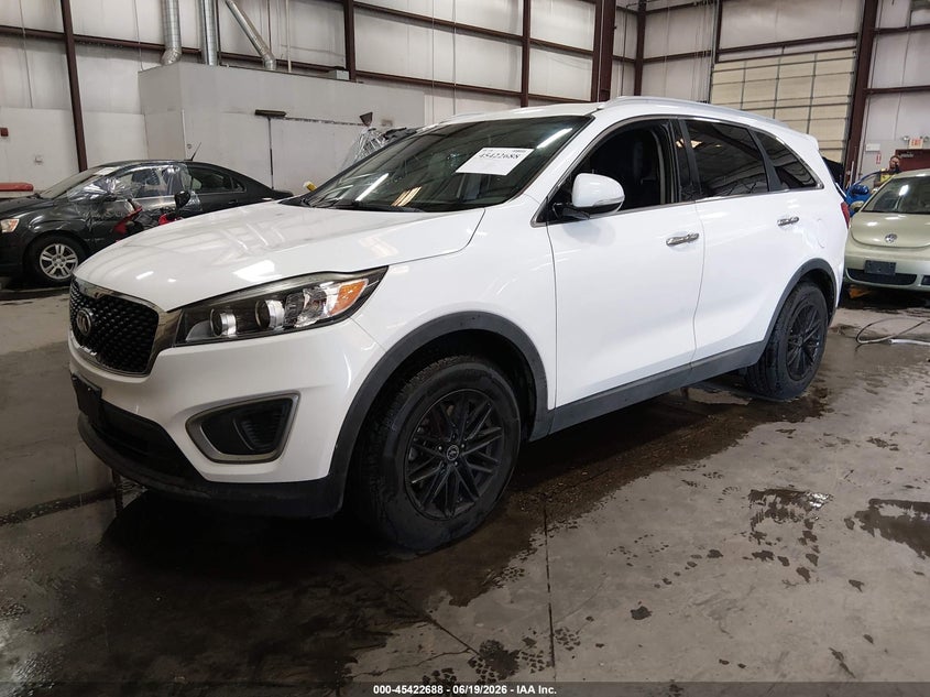 Vin: 5xypg4a32gg161674, lot: 45920738, kia sorento 2.4l lx 20162