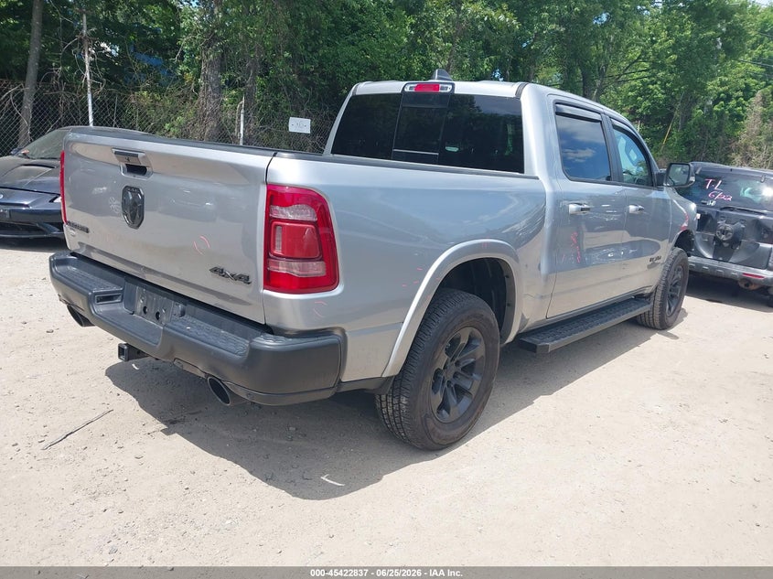 Vin: 1c6srfjt3mn777976, lot: 45920888, ram 1500 laramie  4x4 5'7 box 20214