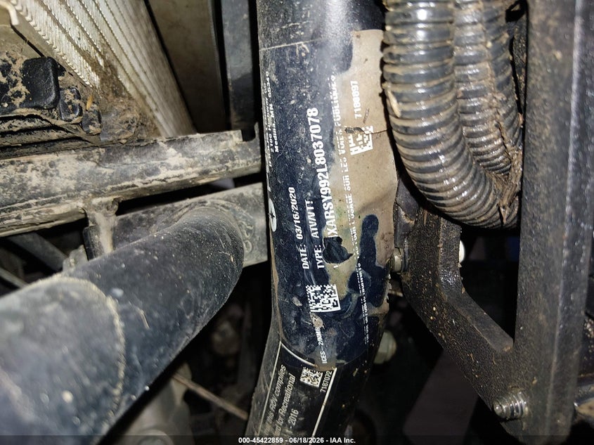 2020 Polaris Ranger Crew Xp 1000 Northstar Ultimate VIN: 4XARSY992L8037078 Lot: 45422859