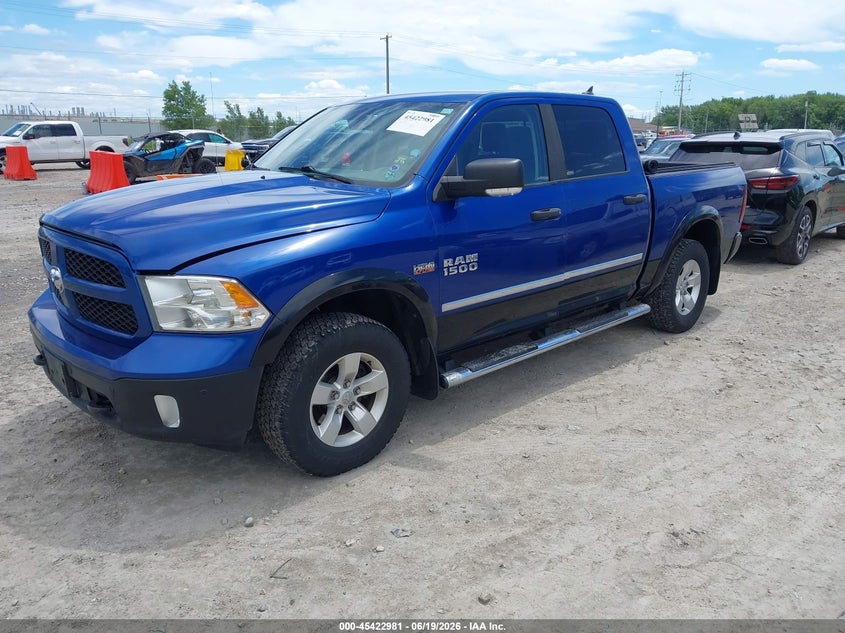 Vin: 1c6rr7lt9es218999, lot: 45921032, ram 1500 outdoorsman 20142