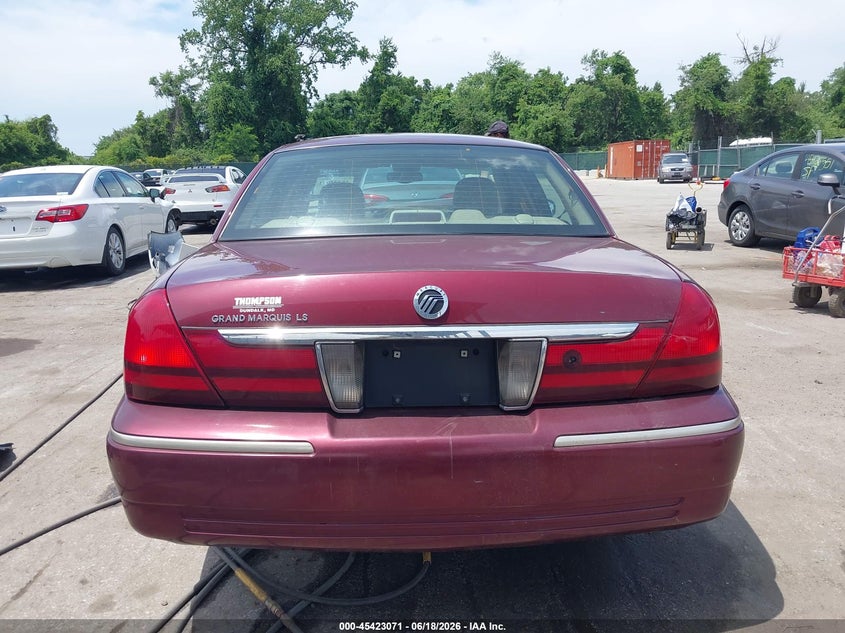 2004 Mercury Grand Marquis Ls VIN: 2MEHM75W94X621224 Lot: 45423071