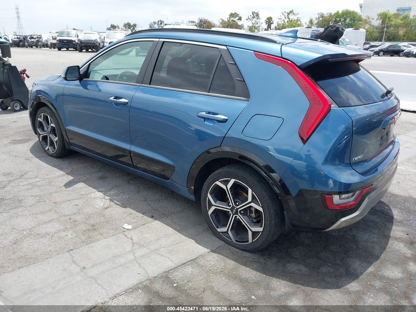 Vin: kndct3le8r5126104, lot: 45921522, kia niro sx touring 20243