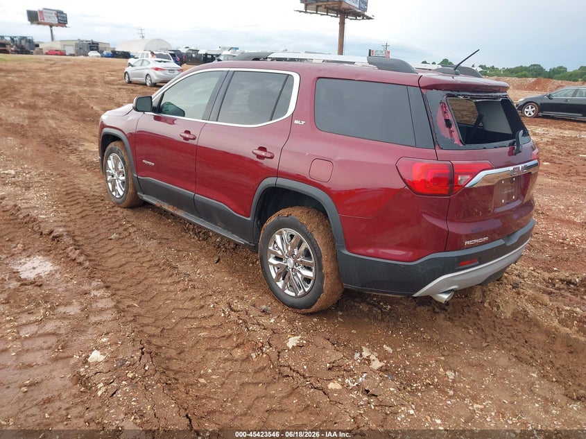 Vin: 1gkknmls0jz195291, lot: 45921597, gmc acadia slt-1 20183