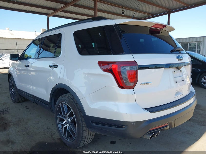 Vin: 1fm5k8gt9jgb57139, lot: 45921719, ford explorer sport 20183