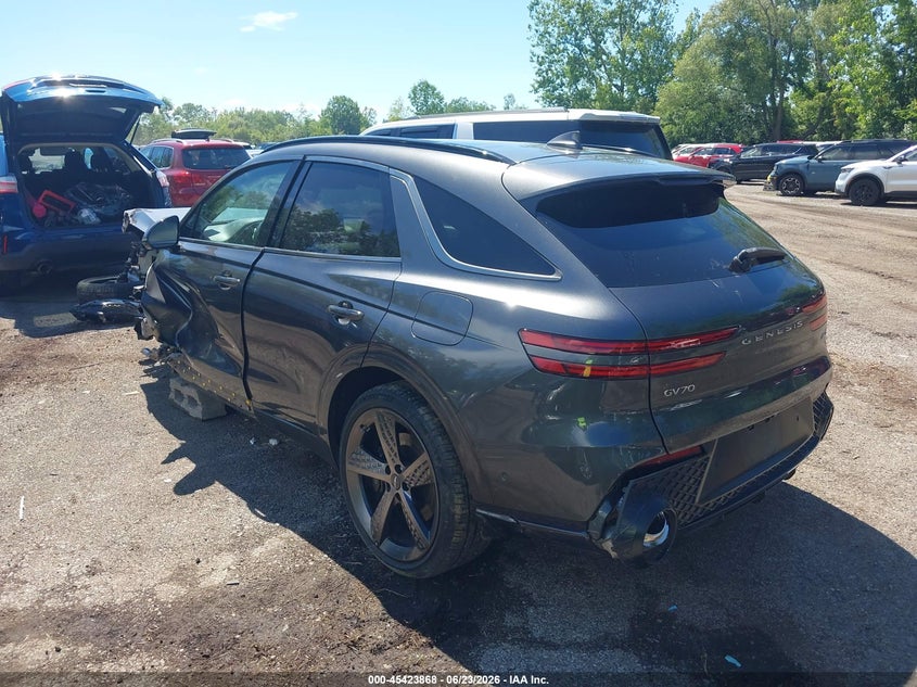 Vin: kmumadtb4pu088229, lot: 45921919, genesis gv70 2.5t awd 20233