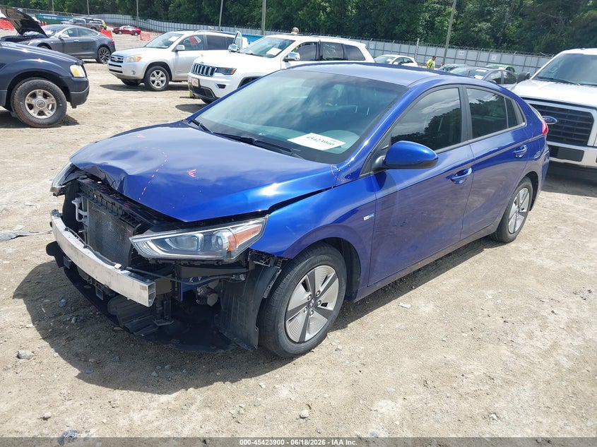 VIN KMHC65LC0KU125473 2019 HYUNDAI IONIQ HYBRID BLUE