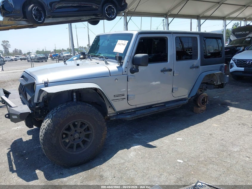 2018 Jeep Wrangler, Лівий зад, IAAI, VIN 1C4BJWDG1JL883154 — фото 2