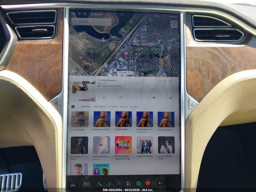 2016 Tesla Model X 60D/70D/75D/90D VIN: 5YJXCAE28GF004346 Lot: 45423954