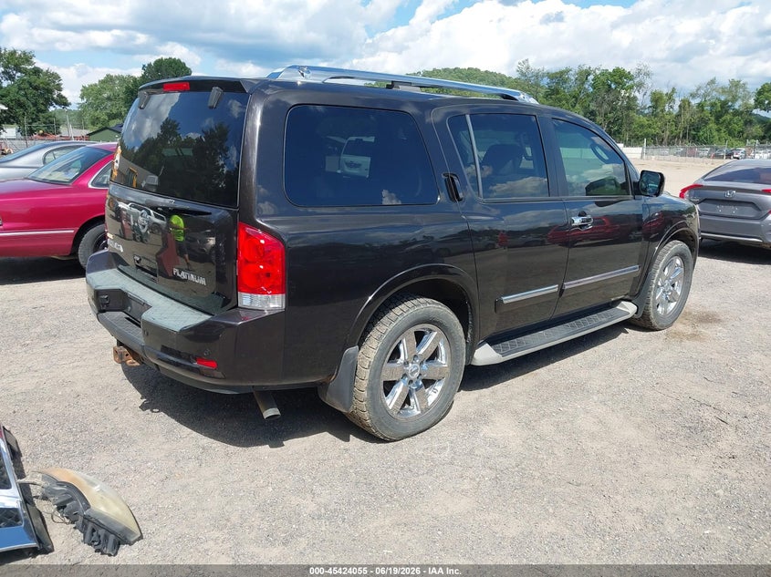 Vin: 5n1aa0ne8cn606963, lot: 45922110, nissan armada platinum 20124