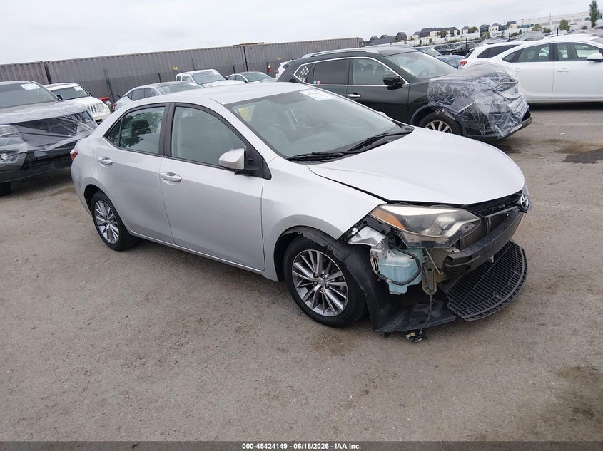 2015 TOYOTA COROLLA SEDAN 1.8L I-4 DOHC, VVT, 132HP