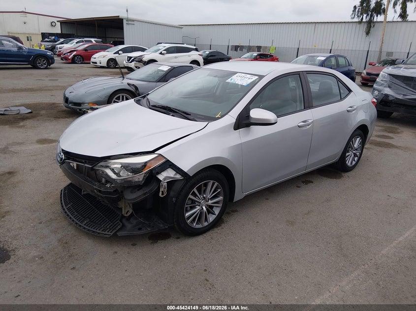 2015 TOYOTA COROLLA SEDAN 1.8L I-4 DOHC, VVT, 132HP