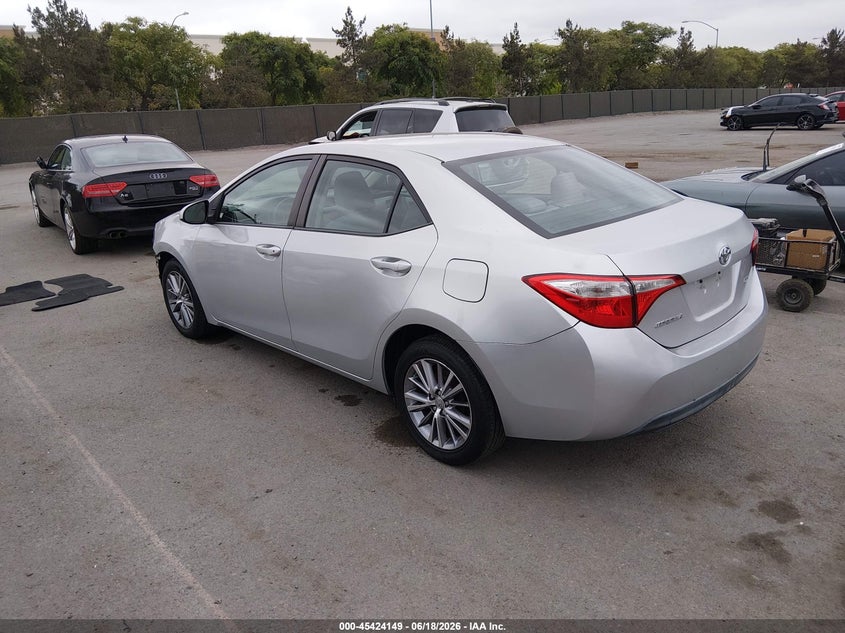2015 TOYOTA COROLLA SEDAN 1.8L I-4 DOHC, VVT, 132HP