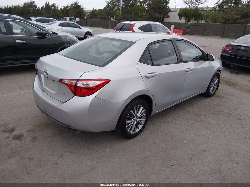 2015 TOYOTA COROLLA SEDAN 1.8L I-4 DOHC, VVT, 132HP