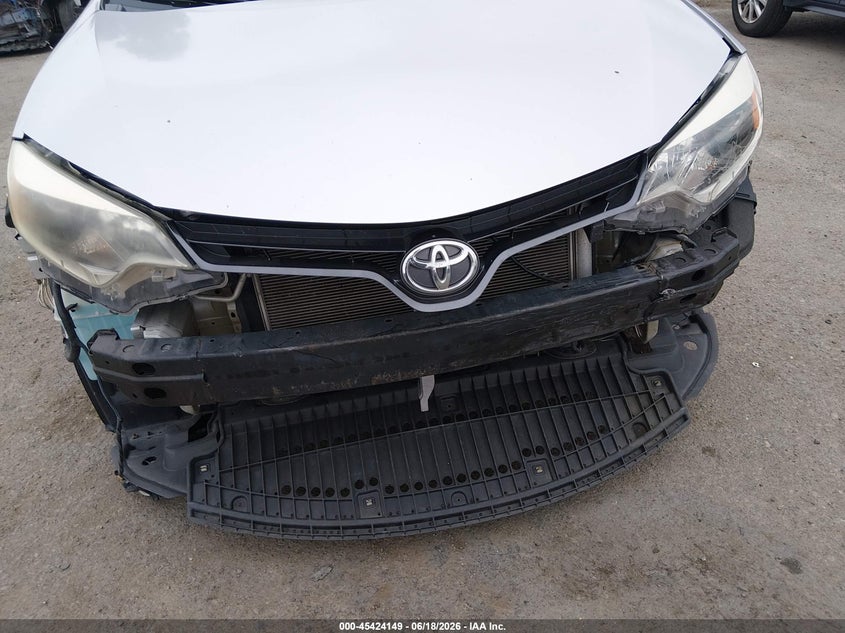 2015 TOYOTA COROLLA SEDAN 1.8L I-4 DOHC, VVT, 132HP