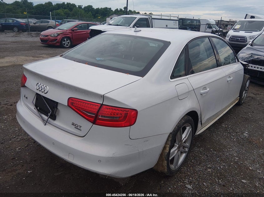 Vin: wauffafl0en022569, lot: 45922311, audi a4 2.0t premium 20144