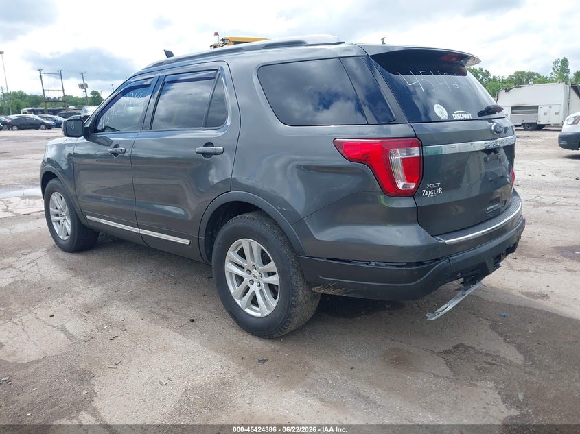 Vin: 1fm5k8d80jgc68694, lot: 45922441, ford explorer xlt 20183