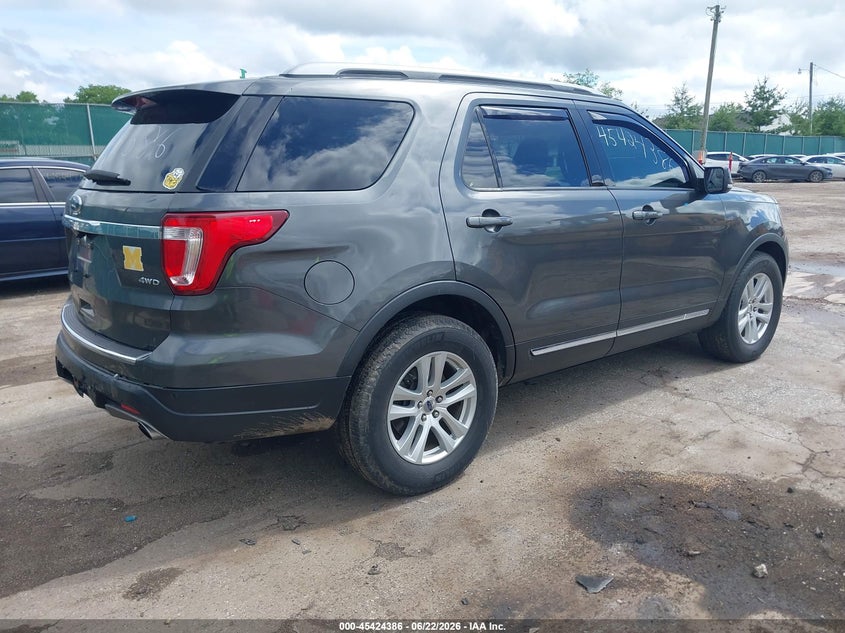 Vin: 1fm5k8d80jgc68694, lot: 45922441, ford explorer xlt 20184