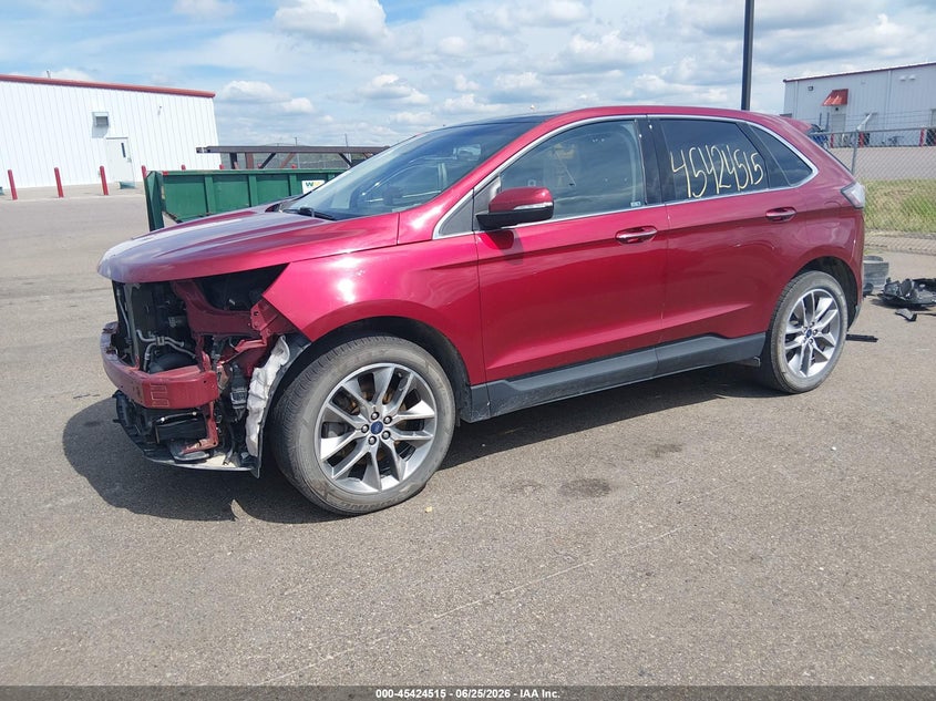 Vin: 2fmpk4k99jbc20468, lot: 45922570, ford edge titanium 20182