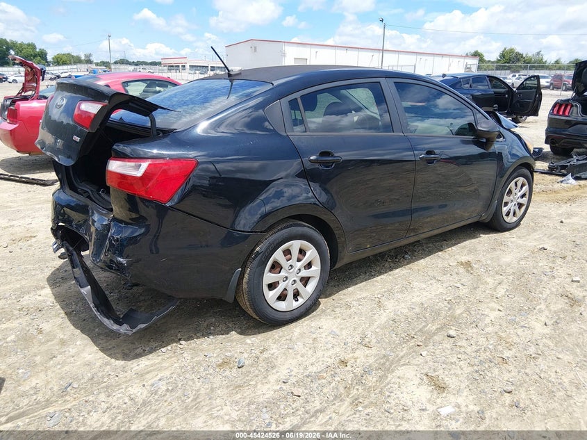 Vin: knadm4a33e6349760, lot: 45922581, kia rio lx 20144
