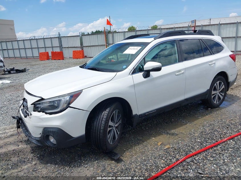Vin: 4s4bsanc3j3296543, lot: 45922671, subaru outback 2.5i limited 20182