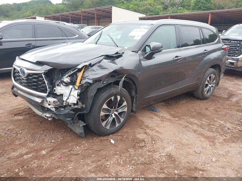 Vin: 5tdgarah6ns514671, lot: 45922890, toyota highlander hybrid xle 20222