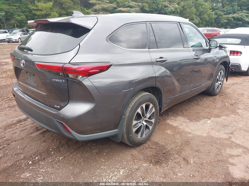 Vin: 5tdgarah6ns514671, lot: 45922890, toyota highlander hybrid xle 20224