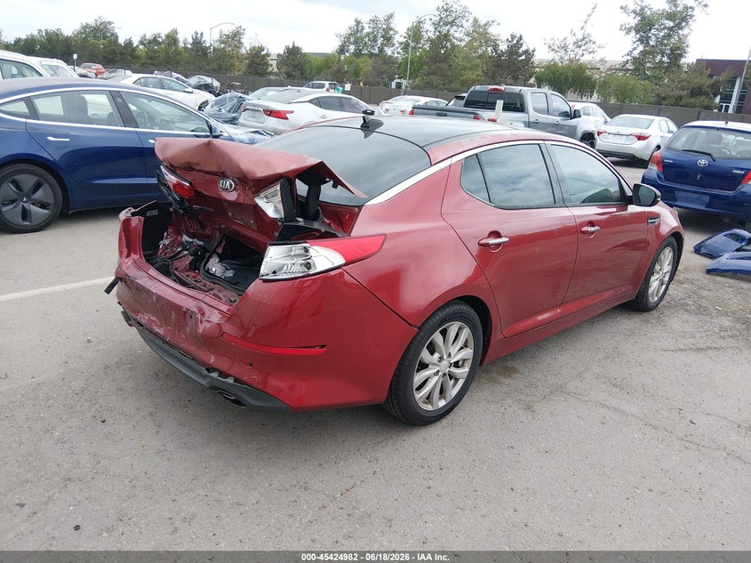 Vin: 5xxgn4a75eg307396, lot: 45923037, kia optima ex 20144