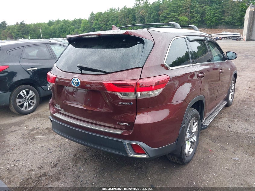 Vin: 5tddgrfh2ks073207, lot: 45923057, toyota highlander hybrid limited platinum 20194
