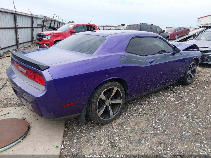 Vin: 2c3cdybt6dh708721, lot: 45923149, dodge challenger r/t classic 20134