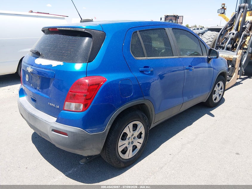 Vin: kl7cjksb9gb762260, lot: 45923152, chevrolet trax ls 20164