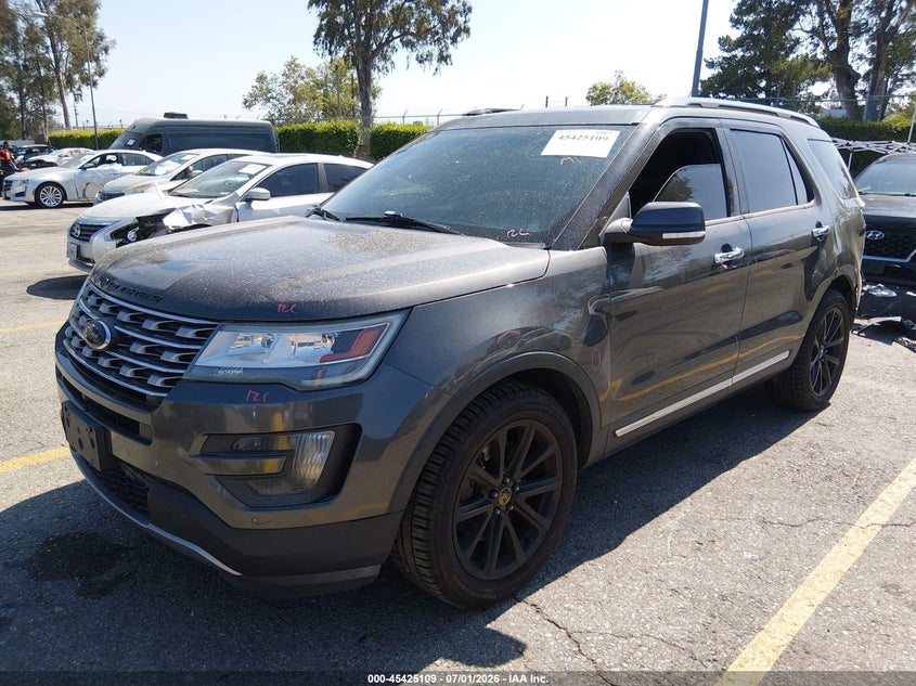 Vin: 1fm5k7f85gga36544, lot: 45923164, ford explorer limited 20162