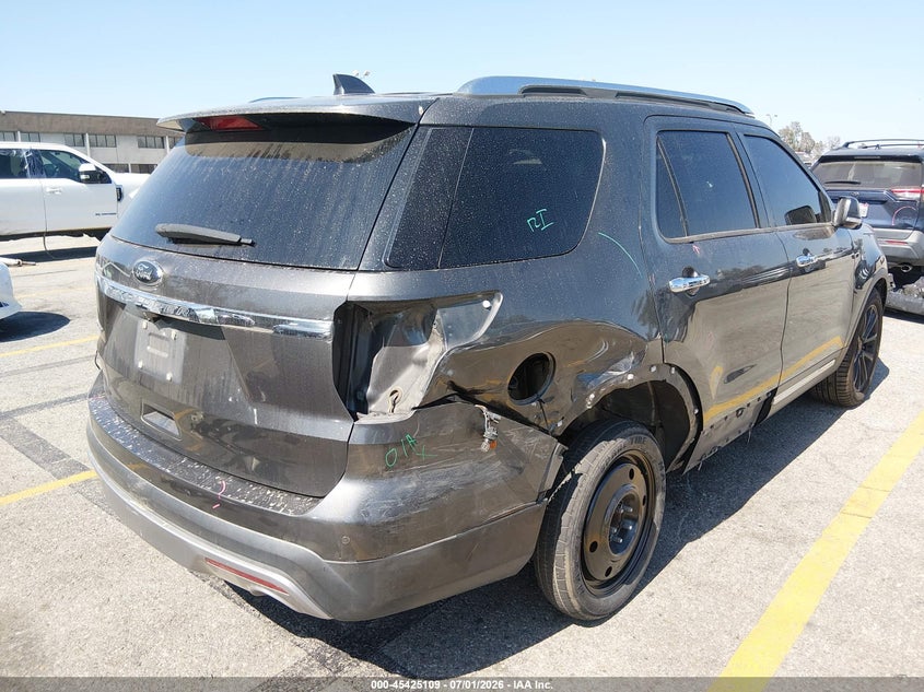 Vin: 1fm5k7f85gga36544, lot: 45923164, ford explorer limited 20164