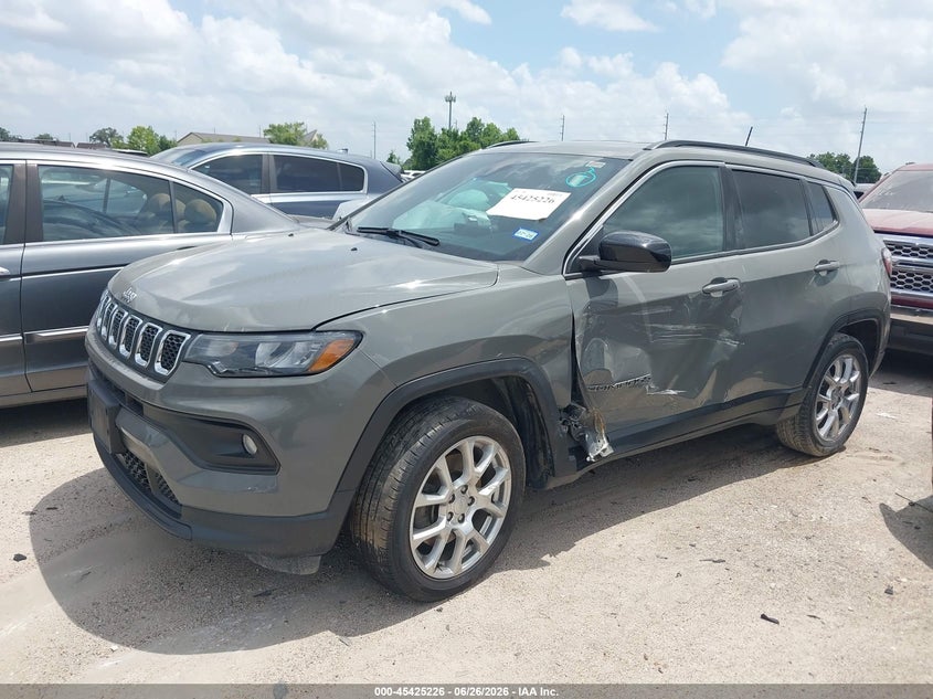 Vin: 3c4njdfn8pt524264, lot: 45923280, jeep compass latitude lux fwd 20232