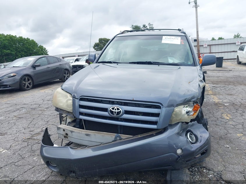 2005 TOYOTA HIGHLANDER SPORT UTILITY VEHICLE 3.3L V-6 DOHC, VVT, 230HP