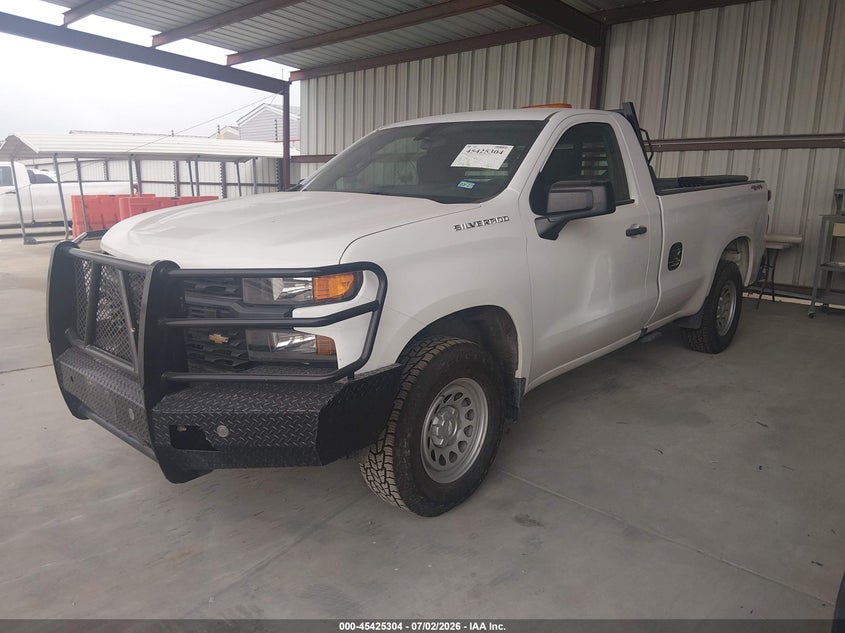 2021 Chevrolet Silverado 1500 4wd  Long Bed Wt 3GCNYAEF9MG179934 photo 1