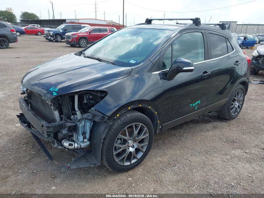 Vin: kl4cj1smxgb732502, lot: 45923405, buick encore sport touring 20162